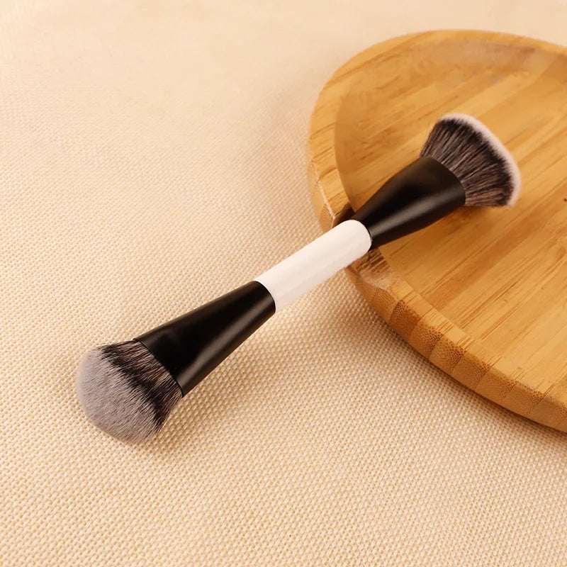 F4 Dual-ended Foundation Face Brush Double-ended Powder Blush Contour Qme