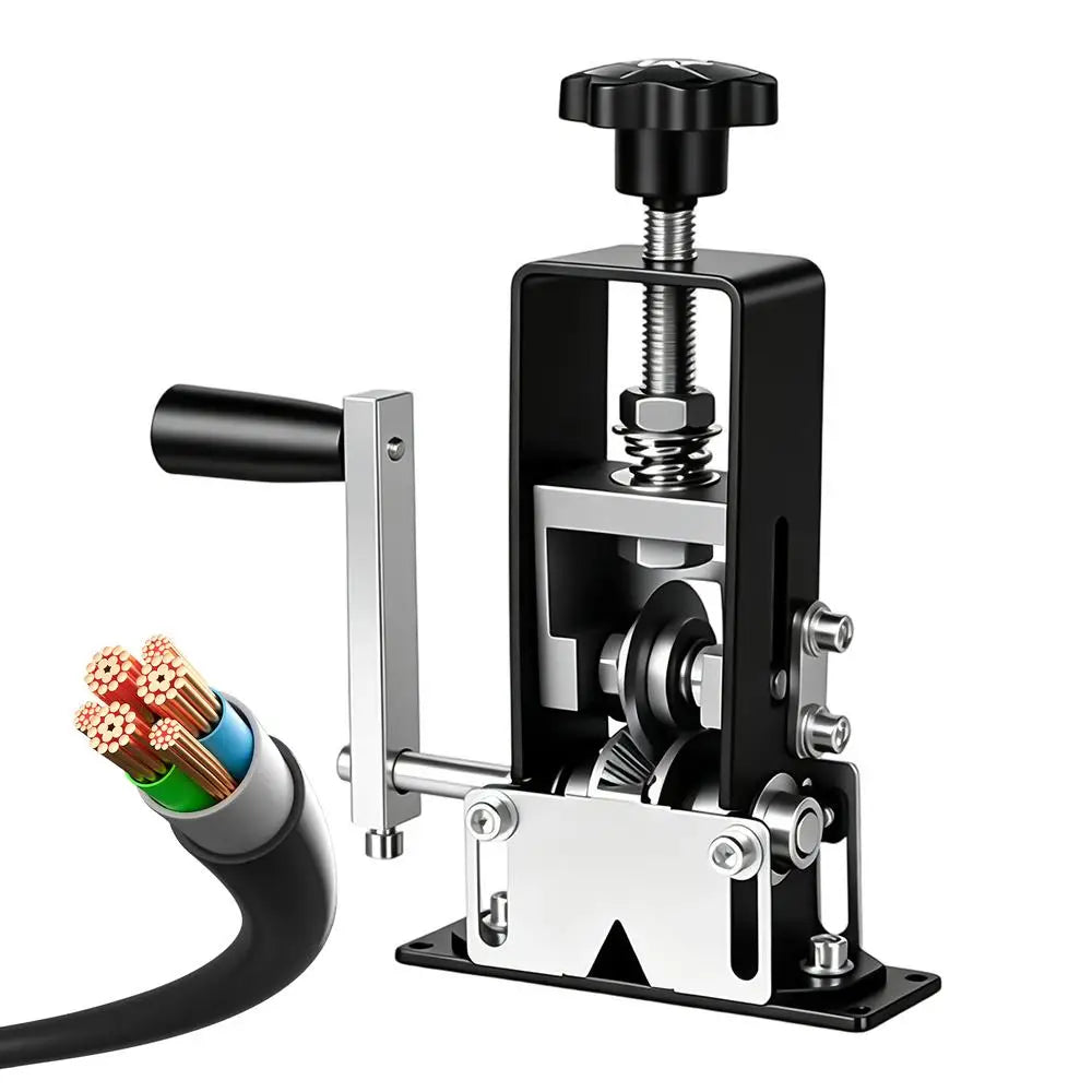 Drill Powered Wire Stripper Portable Hand Crank Stripping Tool Qme China Mainland Black