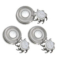 NEW Electric Shaver Replacement Heads 3 Pieces Triangular Base Men Electric Shaver Replace Heads For Father Husband Boyfriend Qme 3pcs
