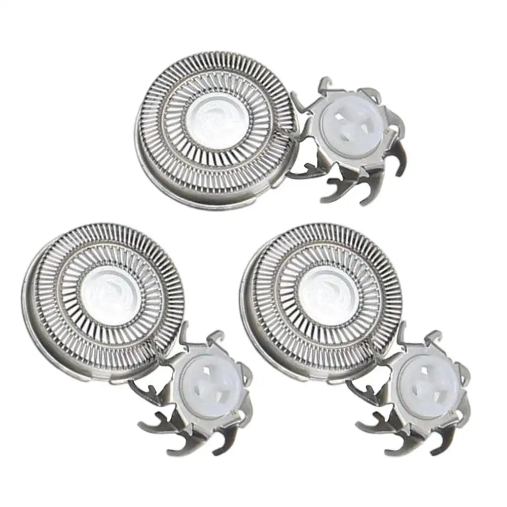NEW Electric Shaver Replacement Heads 3 Pieces Triangular Base Men Electric Shaver Replace Heads For Father Husband Boyfriend Qme 3pcs
