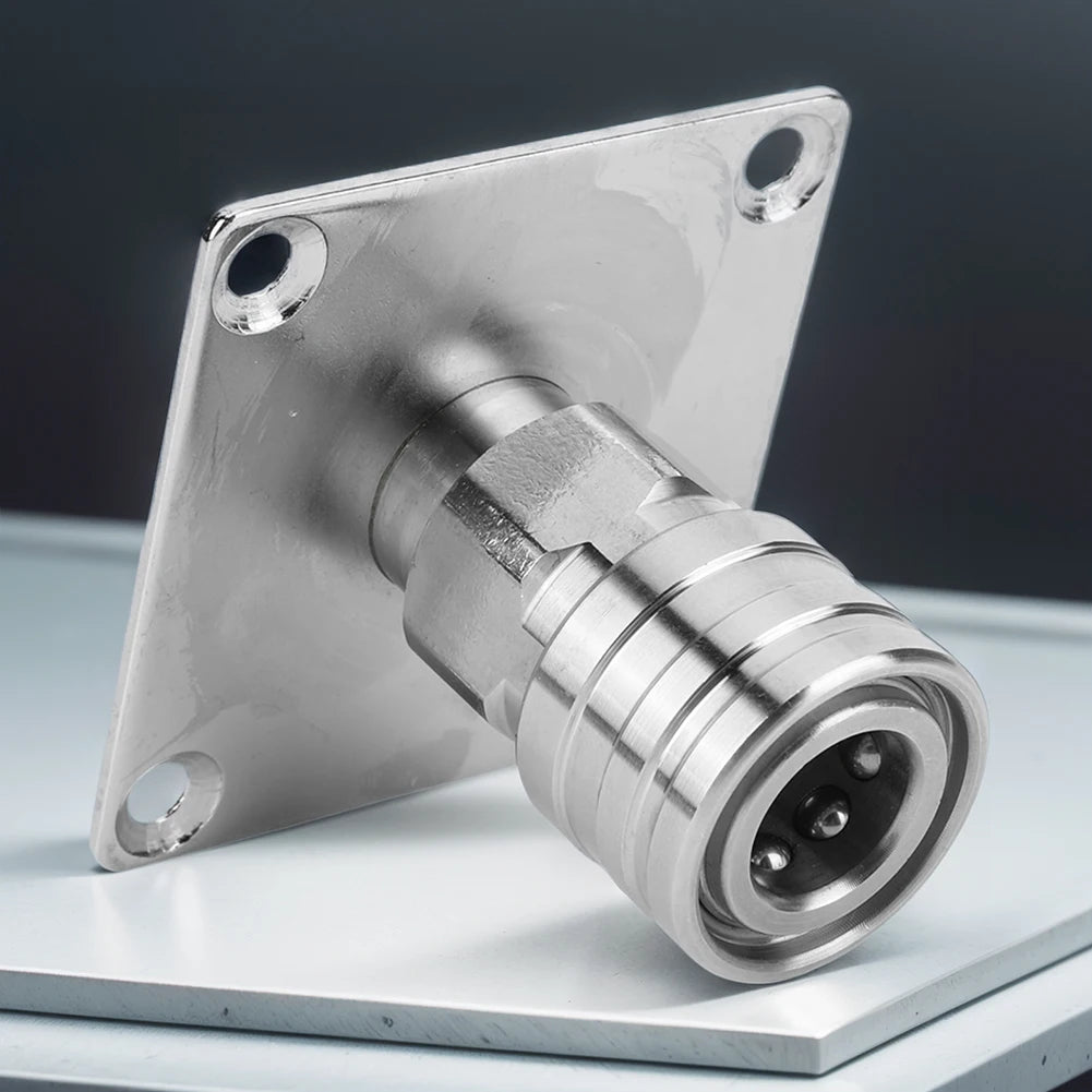 Foam Cannon Wall Mount 1/4 Quick Connector Pressure Washer Foam Cannon Holder Stainless Steel Pressure Washer Wall Mount Bracket Qme