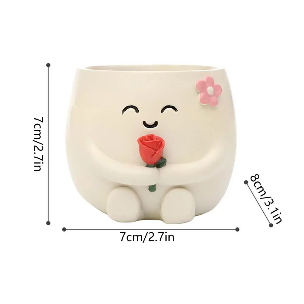Cute Plant Pots Flower Container Drainage Hole Indoor Outdoor Patio Qme China Mainland A