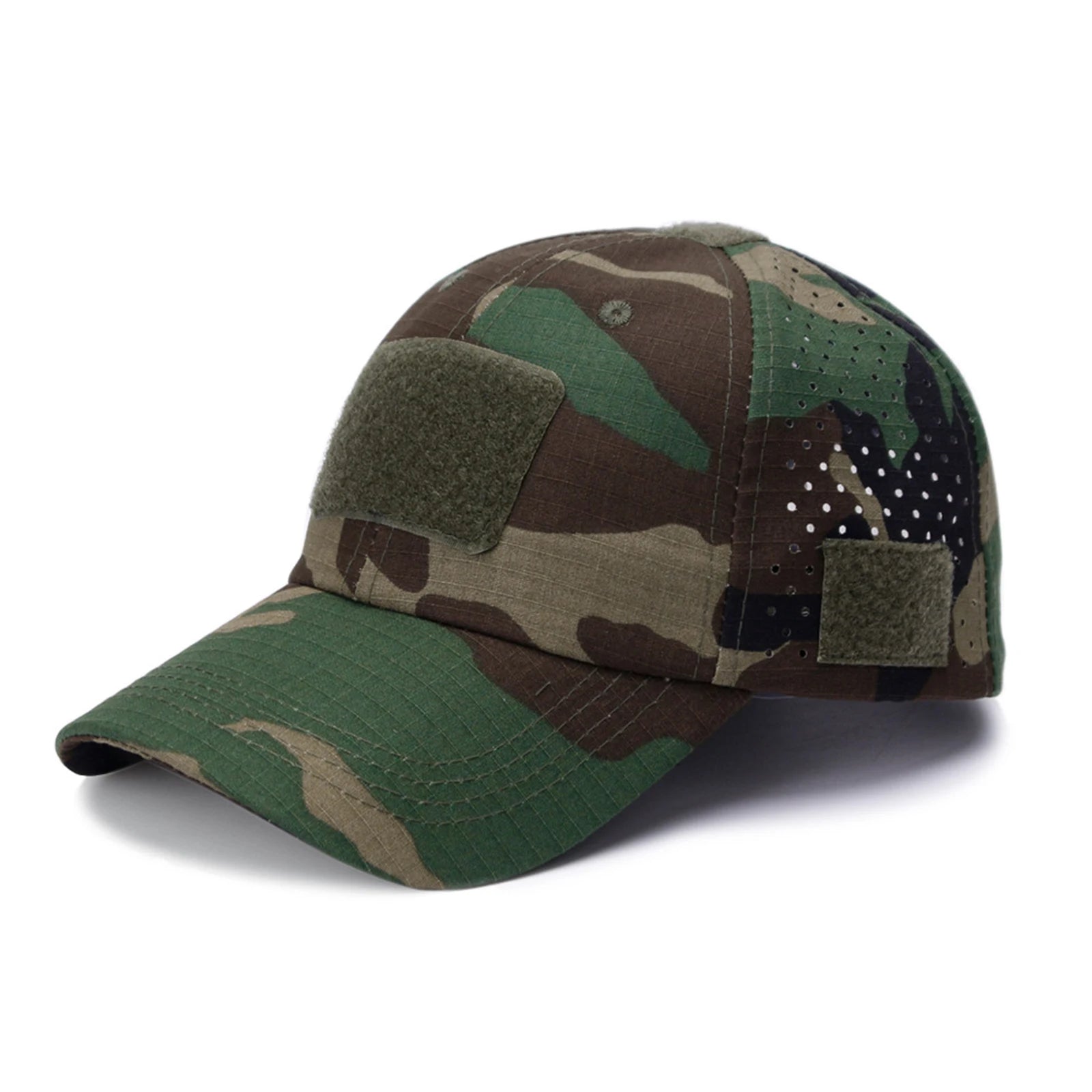 Unisex Sports Leisure Breathable Camouflage Baseball Cap Fashion Military Fan Sun Hat Outdoor Running Hiking Adjustable Hat Qme E One Size