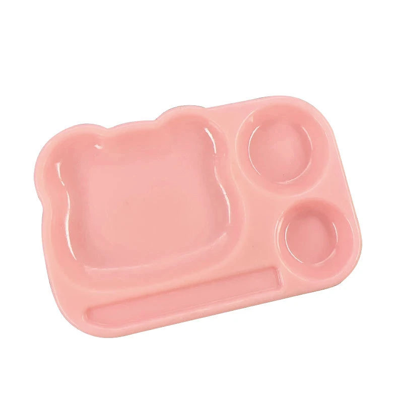 Cartoon Nail Art Palette Plastic Gel Polish Mixing Tray Brush Holder Qme