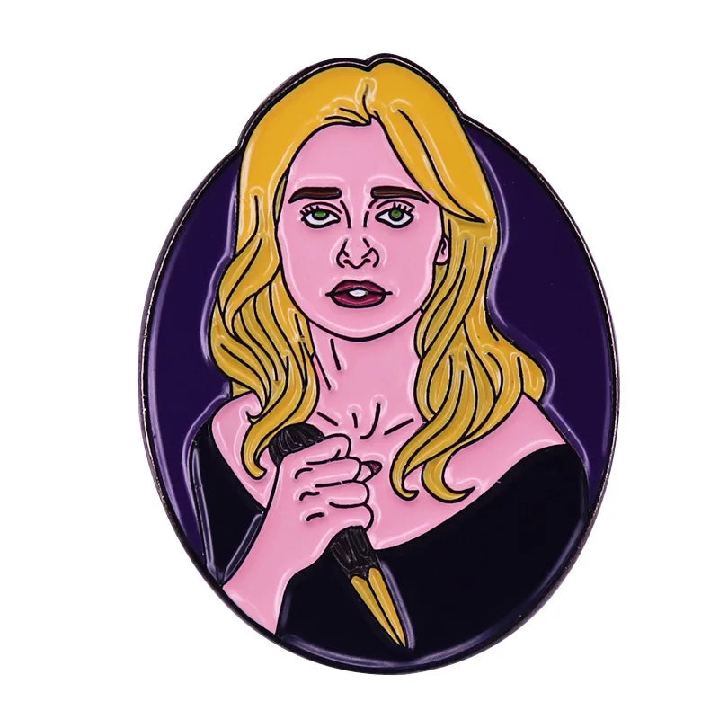 Classic Fantasy Film Vampire Hunters Enamel Pins Cross Book Backpack Shirt Lapel Metal Badge Jewelry Gift For Friends Wholesale Qme style 5
