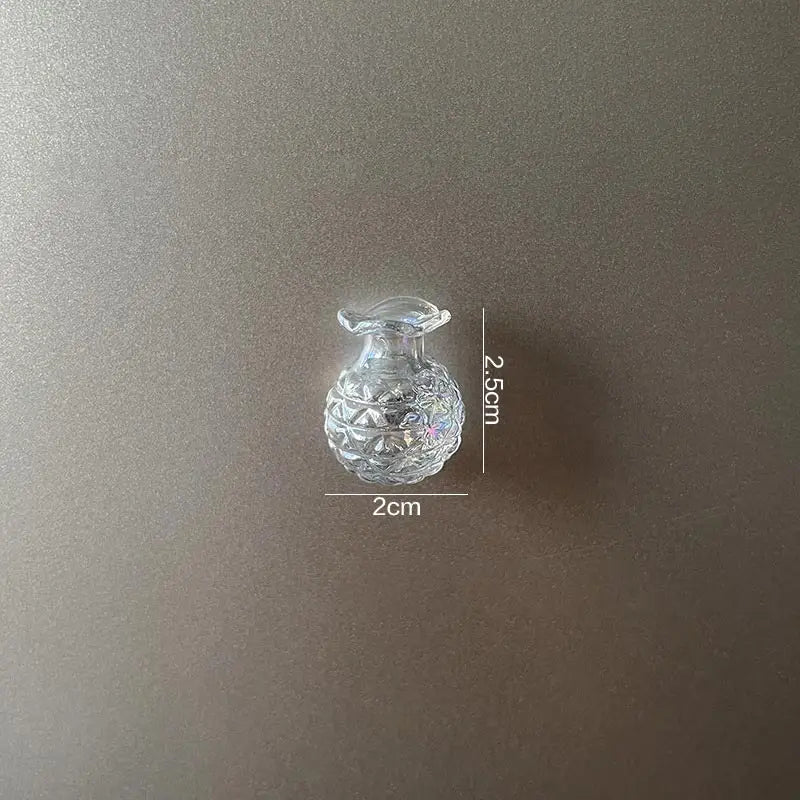 Mini Glass Vase Fridge Magnet DIY Porcelain Vase Flowers Refrigerator Message Sticker Plant Magnet Green Gift Kitchen Qme C