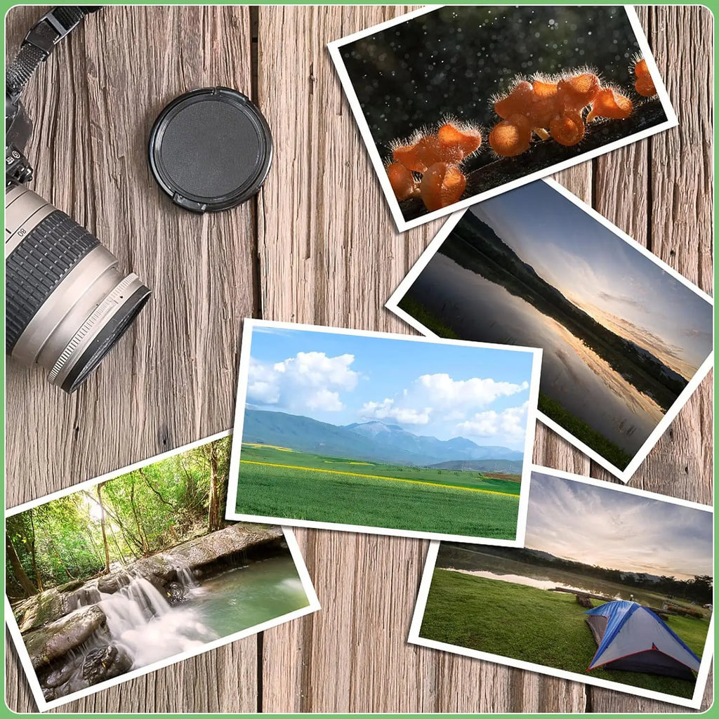 A5 Double Sided Glossy Photo Paper 5.83 x 8.27 Inch Photo Paper Art Paper 200gsm Printer Paper Office Supplies for Inkjet Print Qme