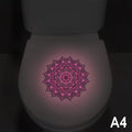 Bathroom Decal Lotus Mandala Wall Sticker Home Decor Stickers Qme A4