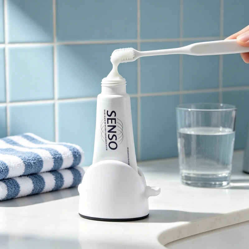 Rolling Toothpaste Tube Squeezer Cleanser Dispenser, Multifunctional Cosmetic Cream Extruder, WIKHOSTAR Bathroom Accessories Qme