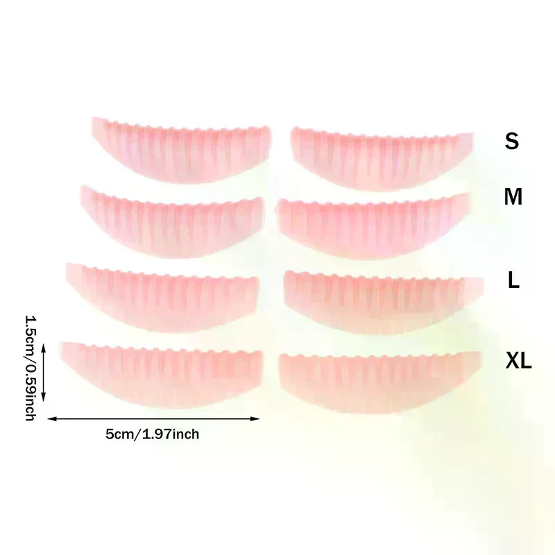 4Pairs Reusable Eyelash Lifting Pad Silicone Lamination Vertical Qme