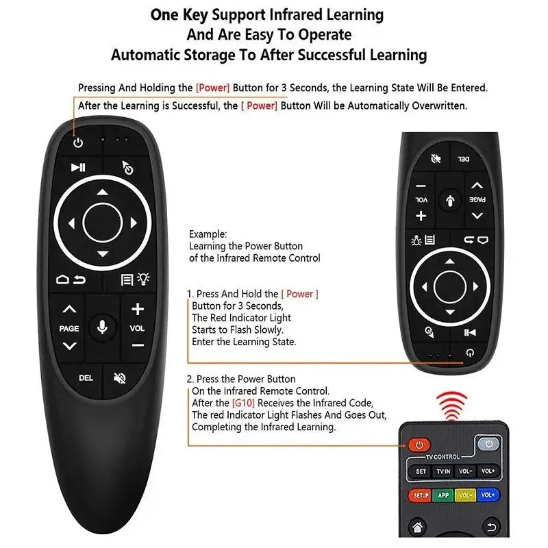 GAMINJA G10S Air Mouse Voice Remote Control Wireless Gyroscope IR Qme Default Title