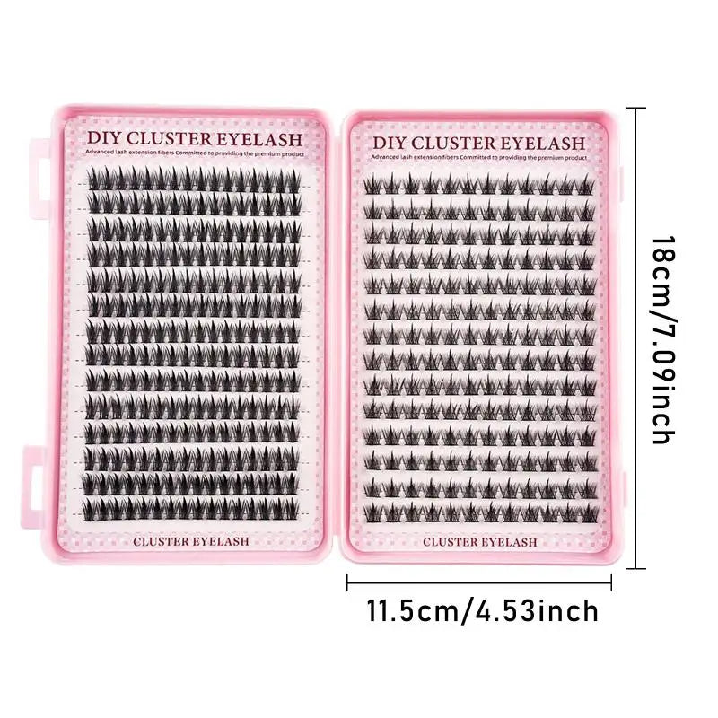 Eyelash Fluffy Individual Extensions Tweezers Brushes DIY Beauty Qme