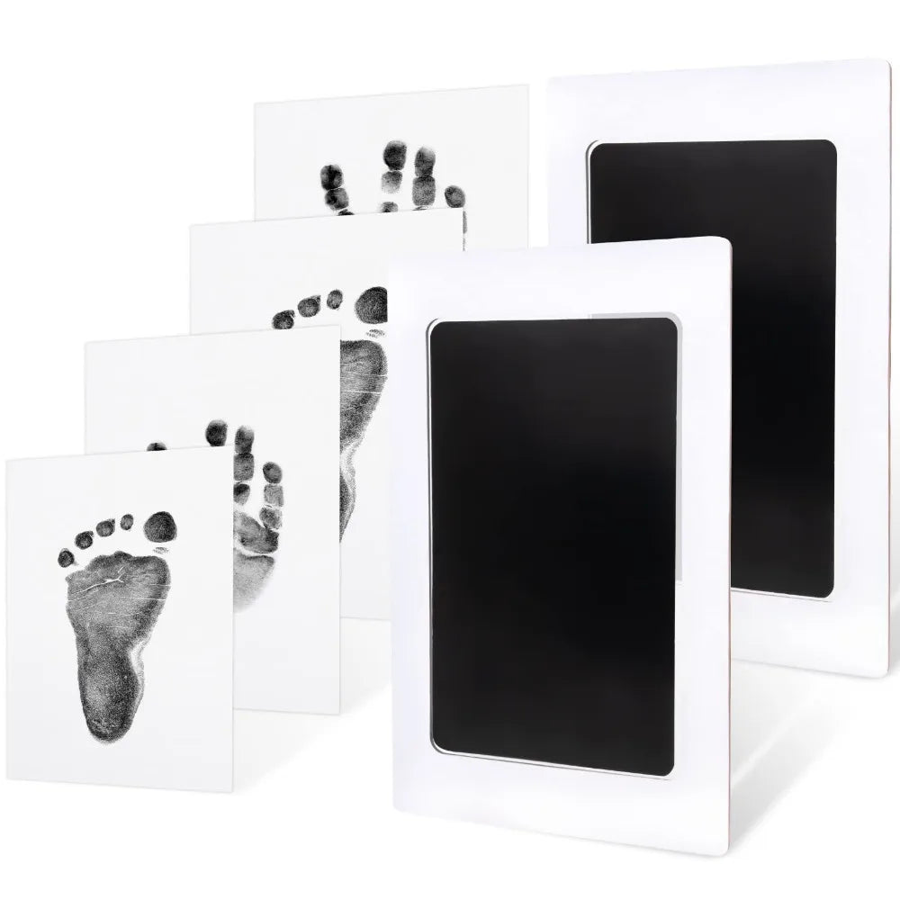 Baby Handprint and Foot Print Ink Pad Baby Photo Frame Handprint Non Stick Ink Safe Baby Footprint Souvenir Baby Accessories Qme