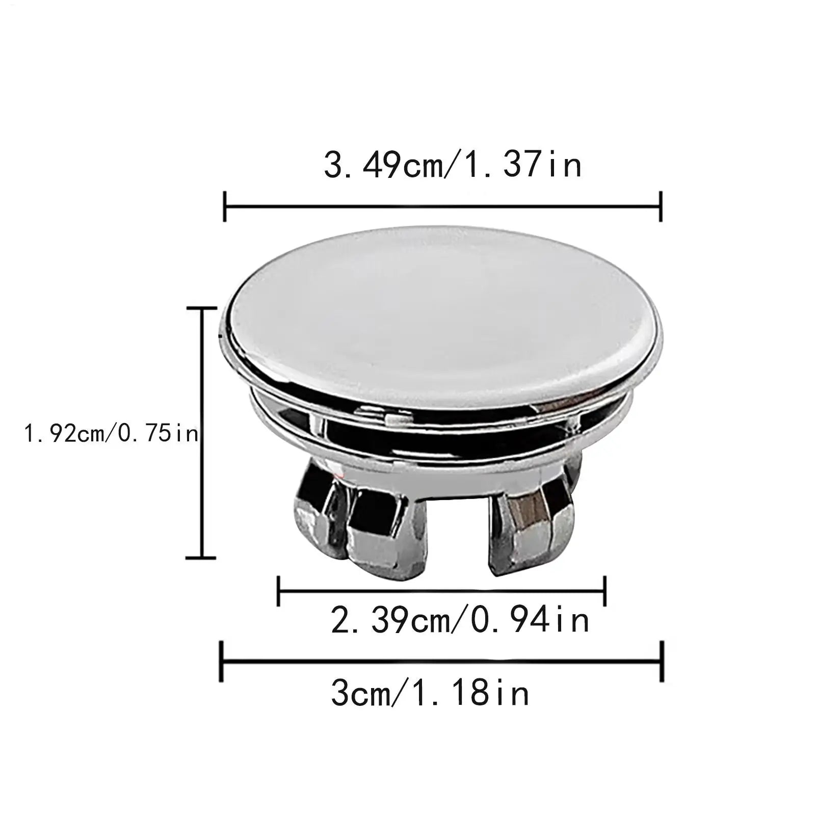 1PC Sink Overflow Cap Sink Basin Overflow Trim Ring 22-24mm Double Layer Vanity Sink Overflow Cap For Kitchen Sink Qme