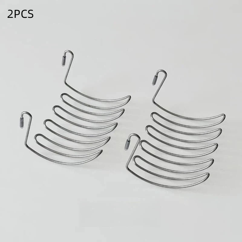 1 Stainless Steel Drain Basket Expansion Small Hanging Rack Storage Qme 2pcs