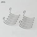 1 Stainless Steel Drain Basket Expansion Small Hanging Rack Storage Qme 2pcs