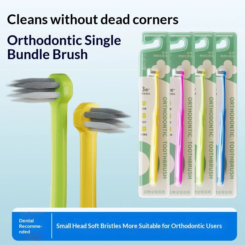 Soft Bristle Toothbrush V-shaped Design 1 Superior Oral Care Qme