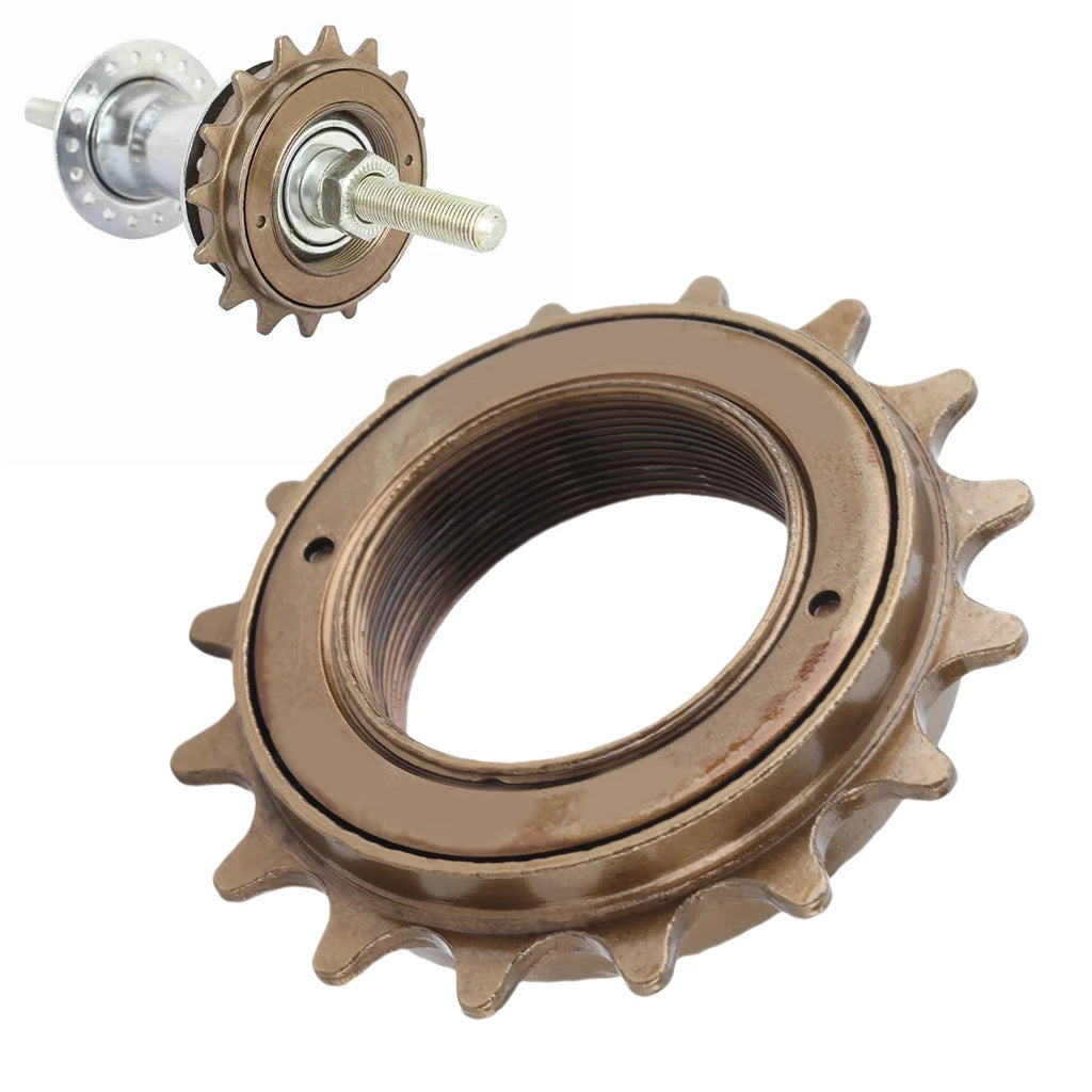 16 Teeth Bike Freewheel Cassette Sprocket One Speed 16T Replacement Accessory Freewheel 16T Freewheel Freewheel Qme