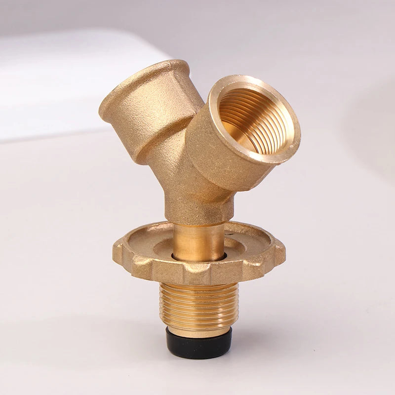 Gas Burner Heater Cylinder Connection Port Y Splitter Three Way Valve Qme