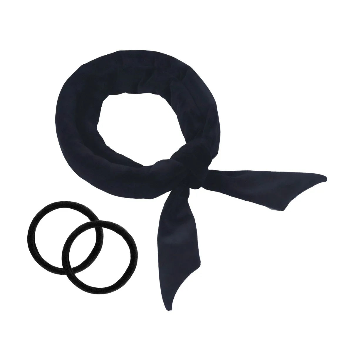 Heatless Curling Rod Headband No Heat Hair Curler Lazy Rollers Soft Qme Black China Mainland