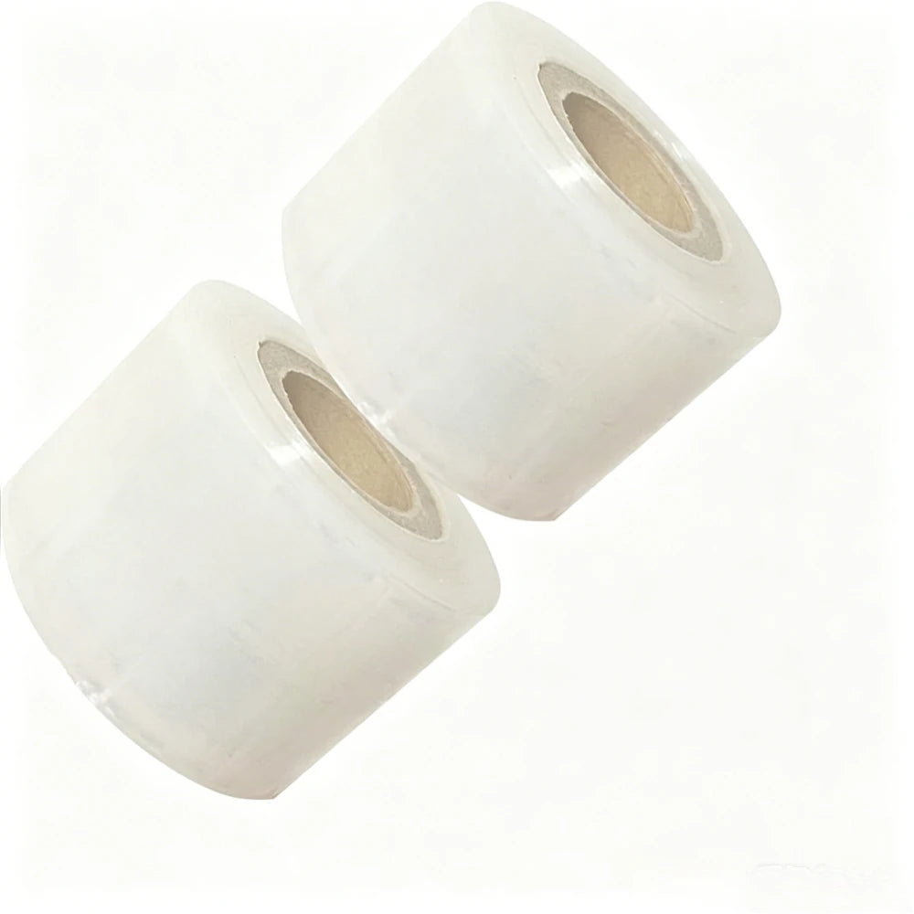 Mini Stretch Wrap Film, Clear Plastic Shrink Wrap for Wine Bottles, Pallet Wrapping & Household Use Qme 2Rolls
