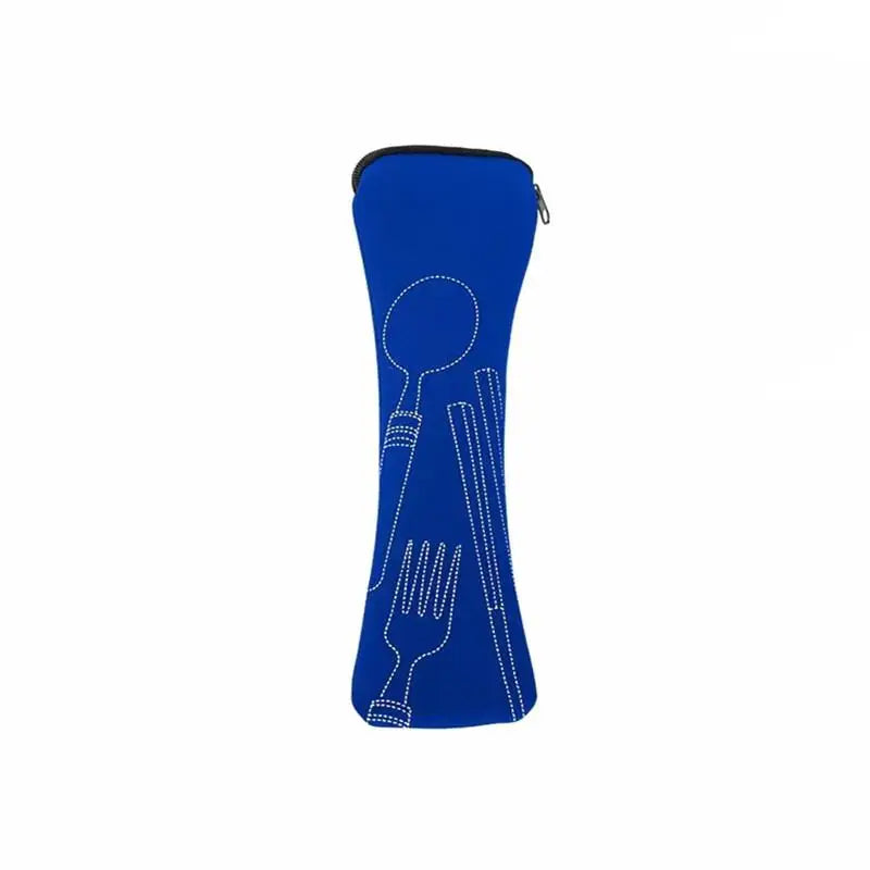 Outdoor Camping Kitchen Home Storage Bags Only Bag Tableware Portable Qme Dark blue