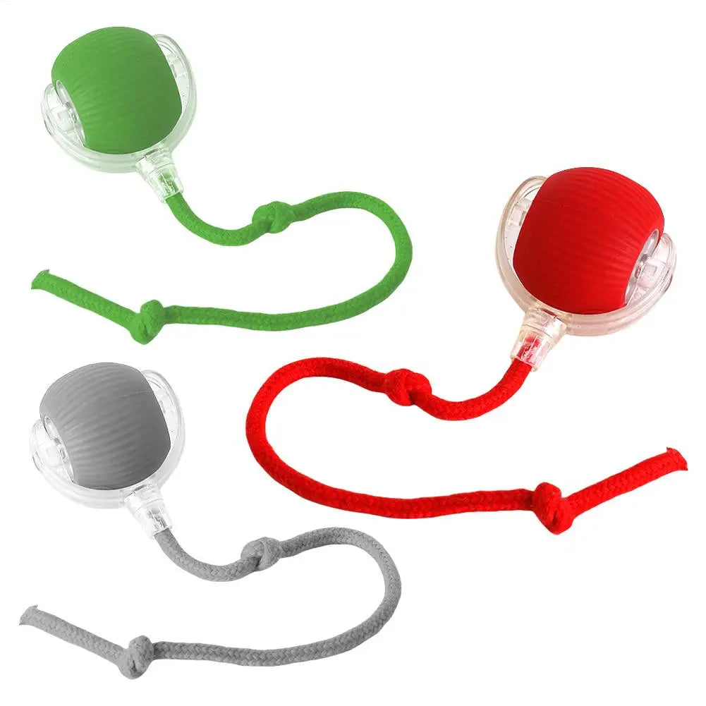 Pet Gravity Intelligent Rolling Ball Cat Toy Ball Relieves Boredom Self Fun Teasing Cat Ball for Interaction Indoor Playing Qme Gray