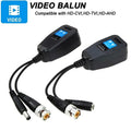 3pcs Passive RJ45 CCTV Video Transceiver Coax BNC Supply Power Connectors For HDCVI HDTVI AHD Analog High Definition Camera Qme S3