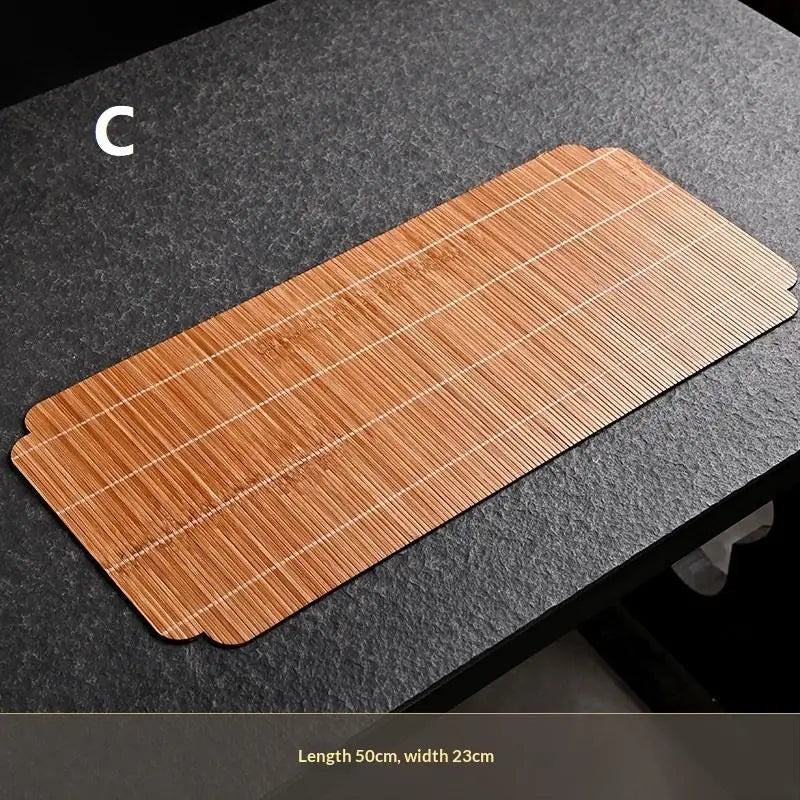 Handmade Bamboo Tea Mat Craftsmanship Kung Fu Accessories Making Qme C