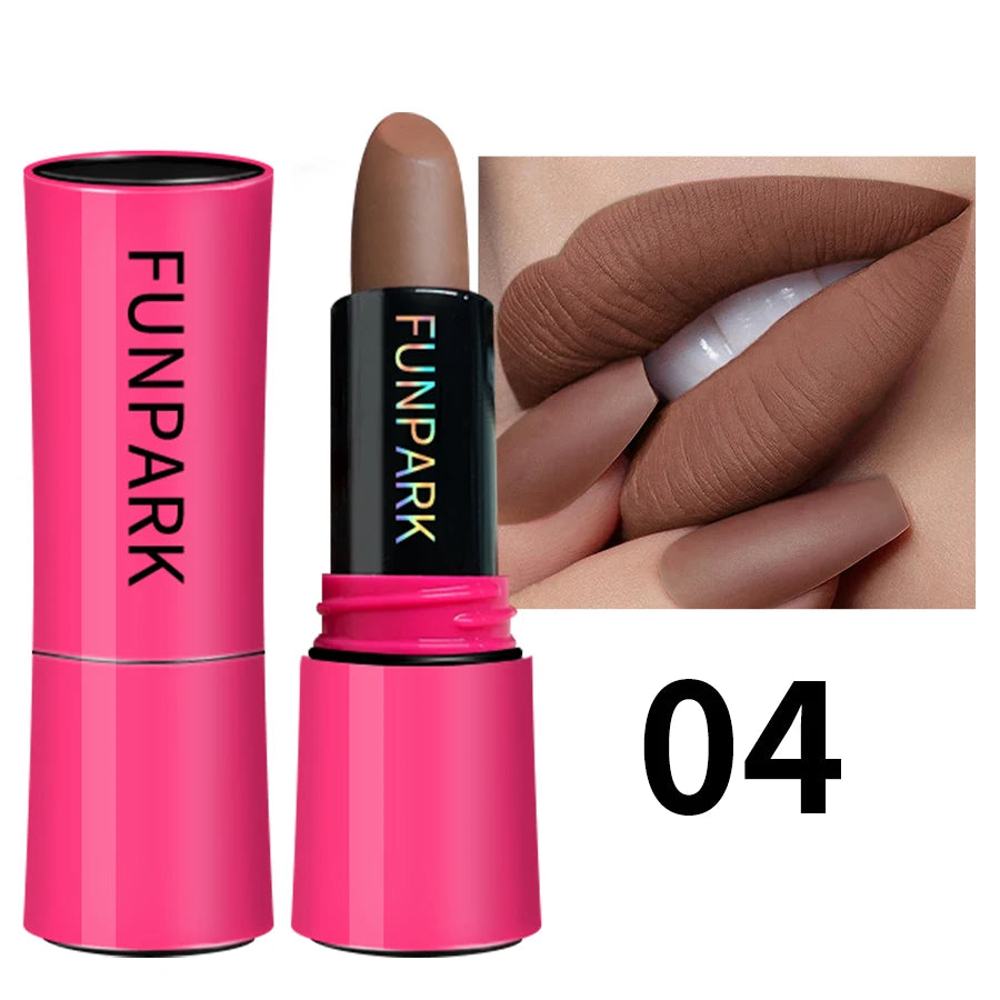 25 Colors Lipstick Non Stick Cup Matte Lip Gloss Waterproof Long Sexy Qme 04