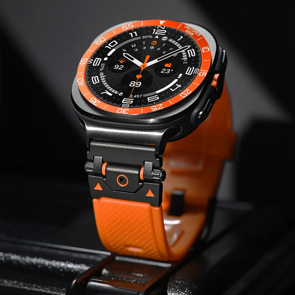 Metal Cover Bezel Ring Case For Samsung Galaxy Watch 7 Ultra 47mm SmartWatch Protector Case Steel Frame Shell Bumper Accessories Qme