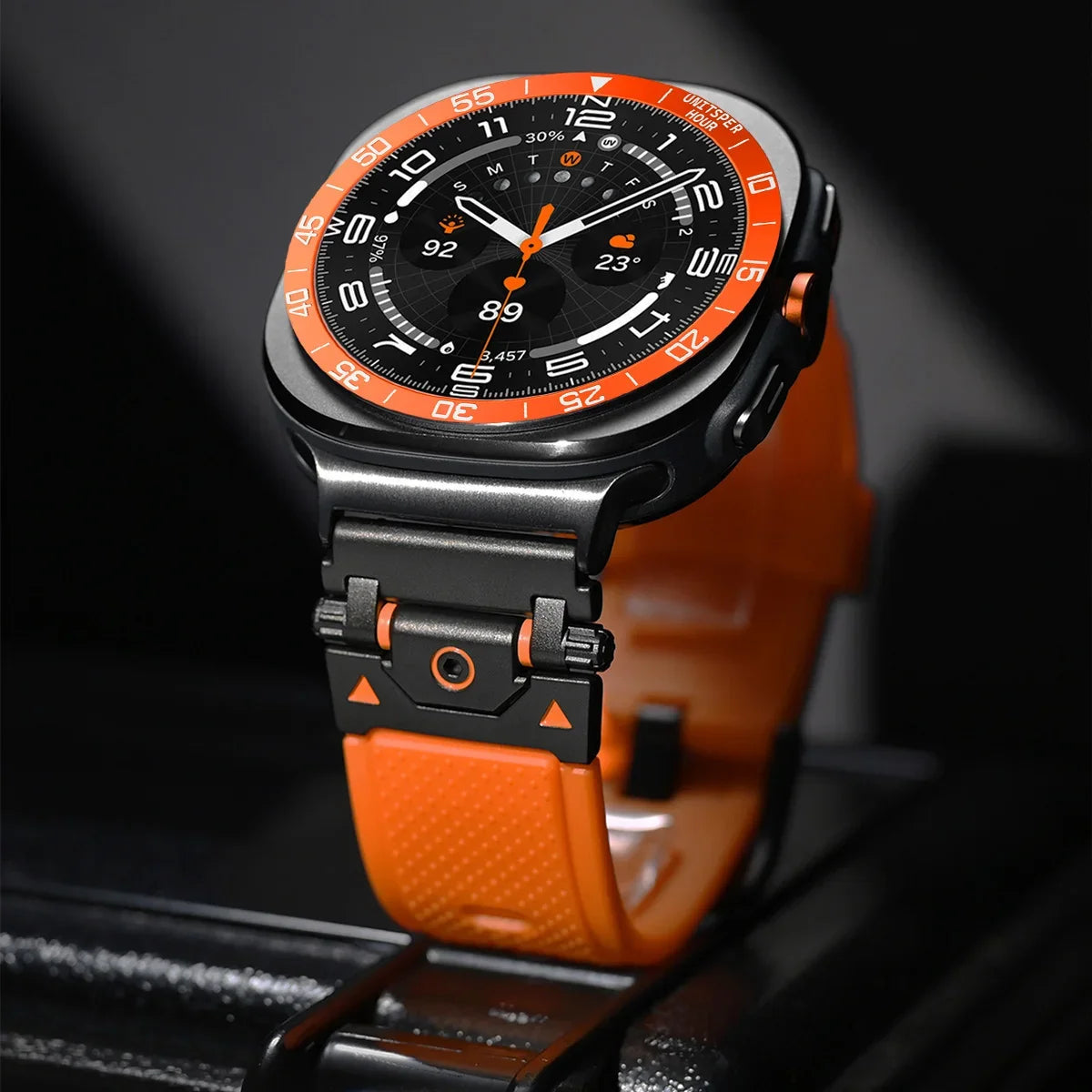 Metal Cover Bezel Ring Case For Samsung Galaxy Watch 7 Ultra 47mm SmartWatch Protector Case Steel Frame Shell Bumper Accessories Qme