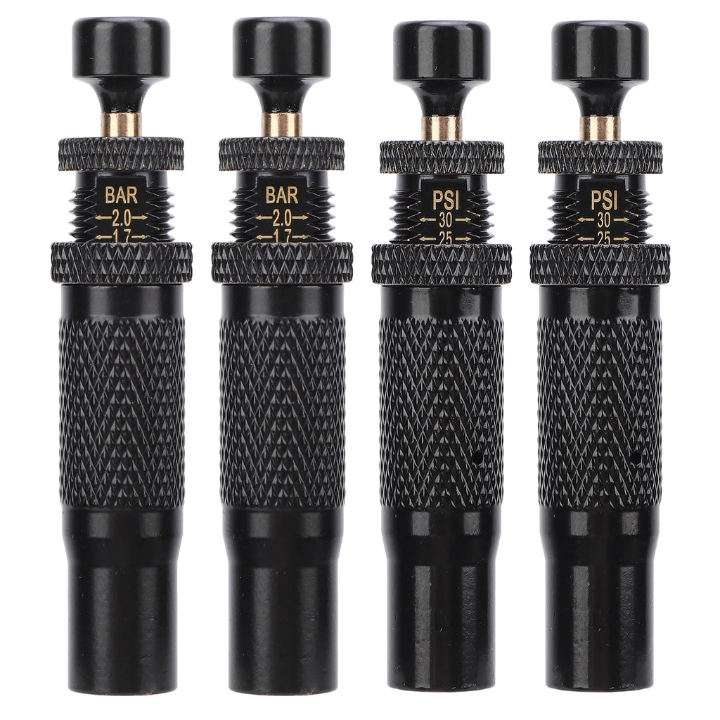 4PCS Tire Deflator Valve Kit Adjustable Auto Stop 10 to 30 PSI Range Screw On Tyre Air Down Tool for Off Road 4x4 Vehicle Qme