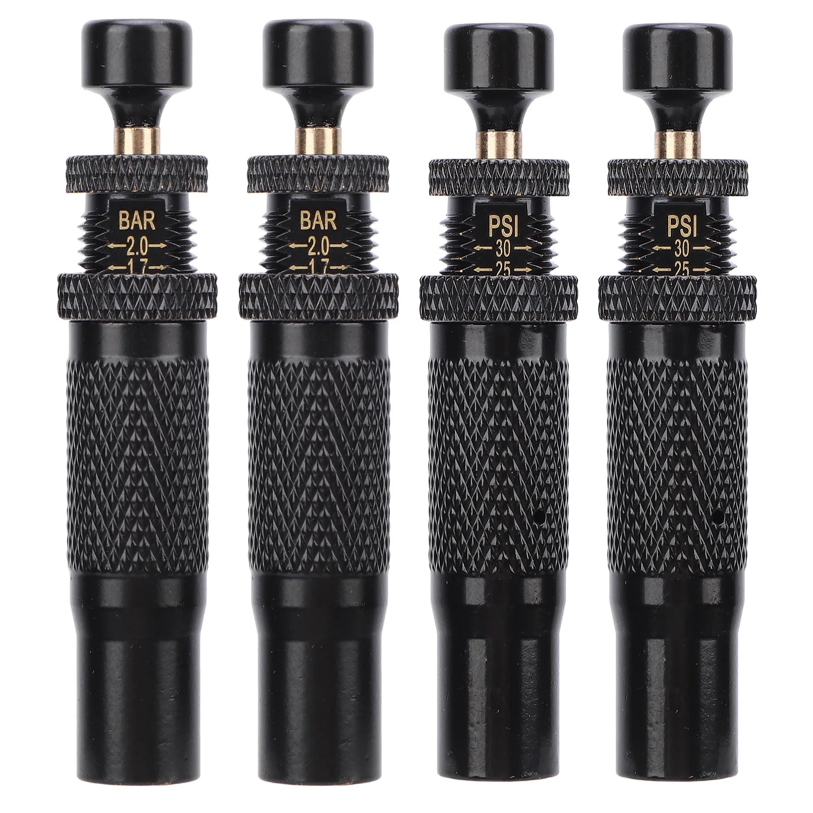 4PCS Tire Deflator Valve Kit Adjustable Auto Stop 10 to 30 PSI Range Screw On Tyre Air Down Tool for Off Road 4x4 Vehicle Qme