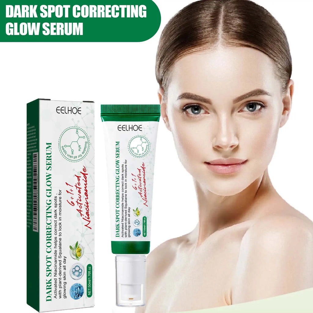 Nicotinamide Dark Spot Corrector Facial Serum Fade Melanin Acne Freckles Removal Brightening Improve Dull Face Care Essence Qme