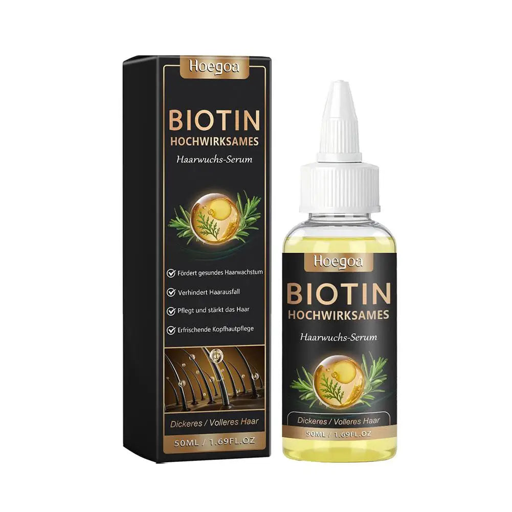 30 Biotin Hair Serum Rosemary Ginger Growth Oil Men Women Help Grow Qme B