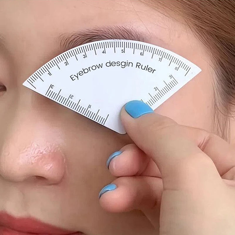 Reusable Fast Drawing Eyebrow Design Ruler Microblading Mapping Tool Qme