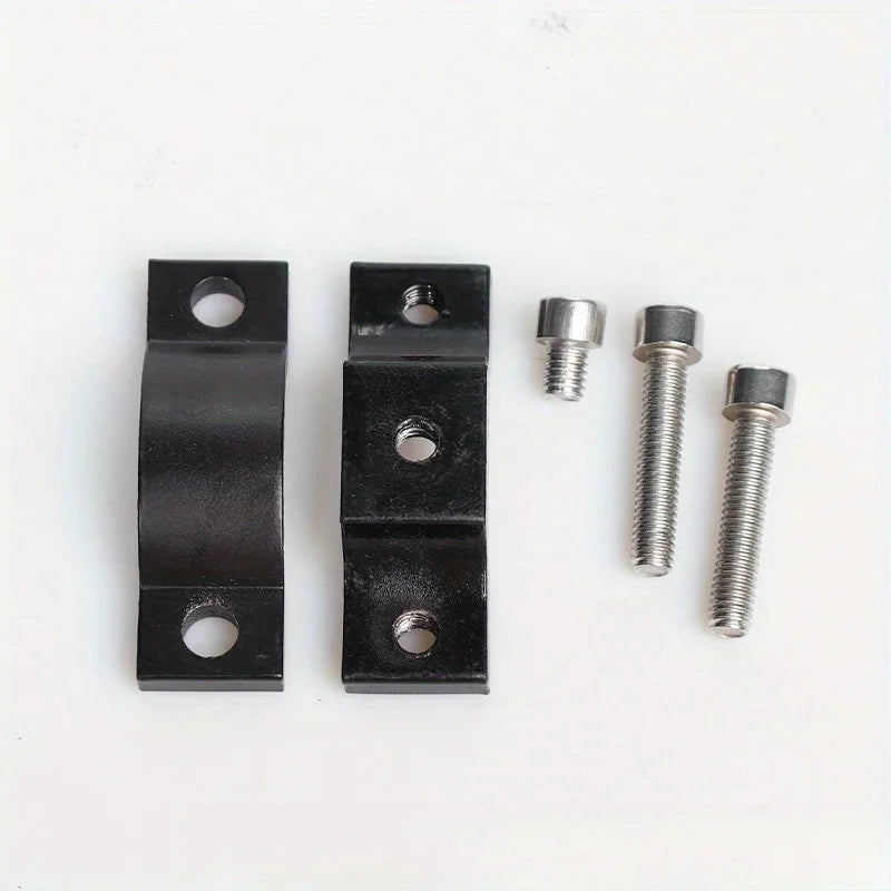 Bicycle and motorcycle headlight reflector fixing clamp handle fixing clamp bracket snap ring M6 screw headlight fixing tool Qme 1set