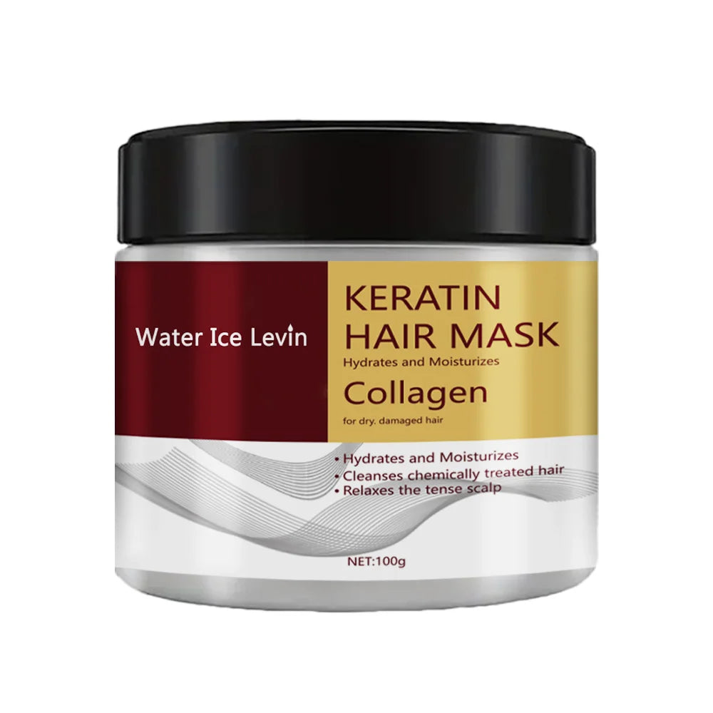 Collagen Keratin Hair Mask Dual Oil Control Moisturizer Conditioner Soft Smooth Frizz Damaged Repair Revitalize Hair Care Qme 1pcs