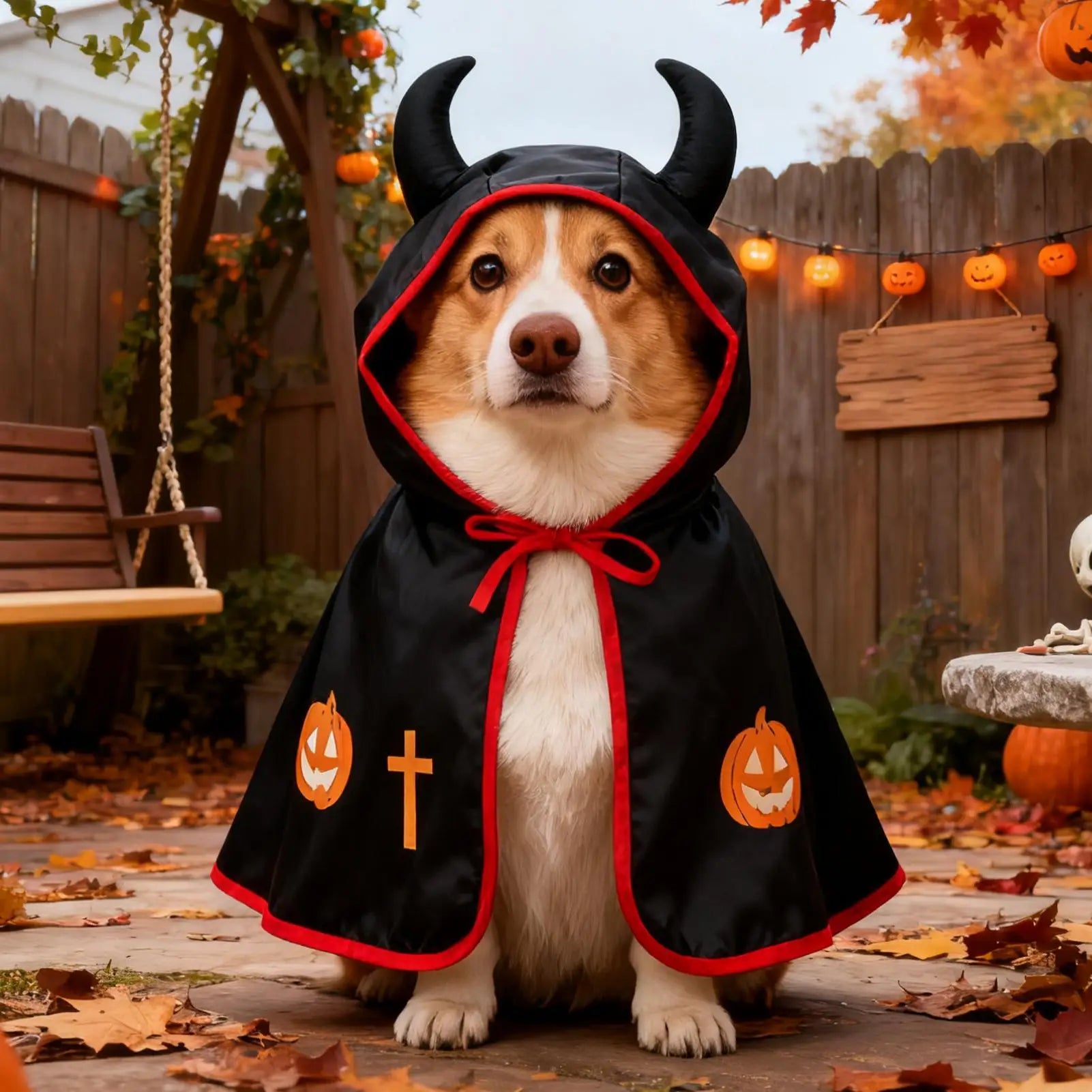Halloween Pet Costumes Funny Puppy Cloak Photo Props Large Breed Qme