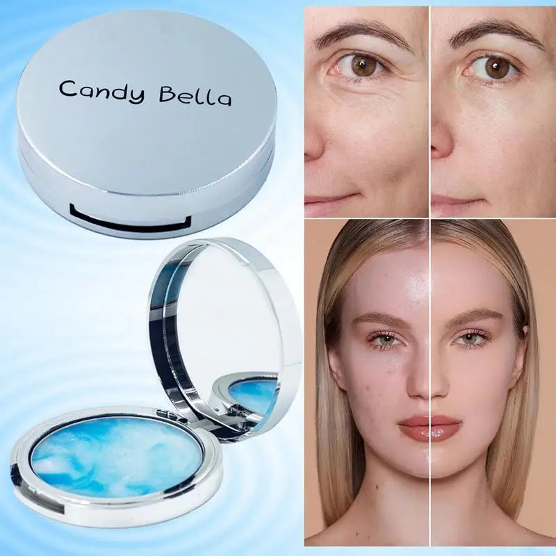 Face Setting Powder Puff Smooths Translucent Candy Bellaa Cosmetics Qme