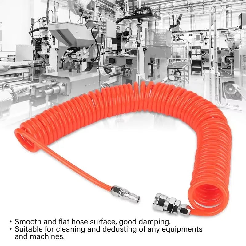 Pneumatic Tools Hose Air Pneumatic Hose Spiral Pipe Air Compressor Hose Long Pneumatic Hose Air Compressors Outer Diameter Qme