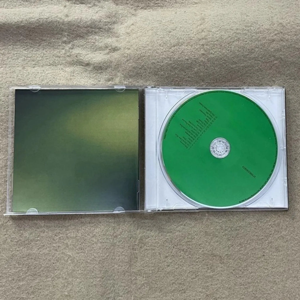 Classic Western Rock Greatest Hits CD, Gradient Green Background Symbol Cover, Retro Lyrical Golden Tracks Collection Qme