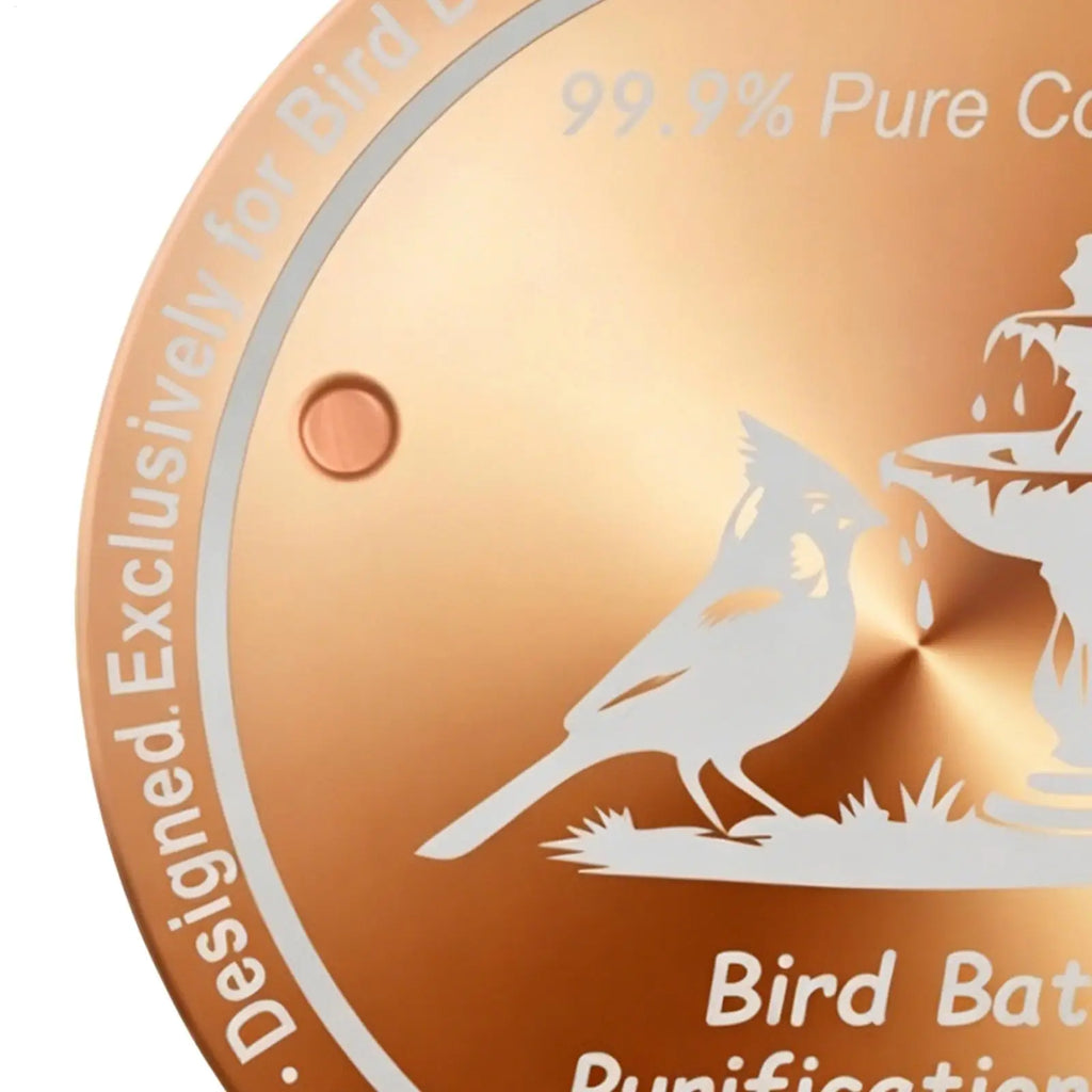Bird Bath Copper Natural Three-point Support Cleaner Plate Bowls Qme