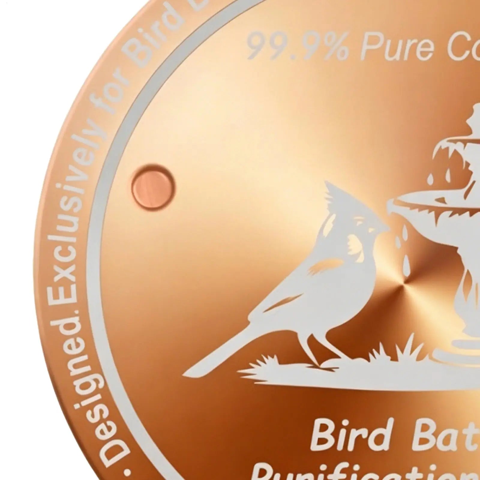 Bird Bath Copper Natural Three-point Support Cleaner Plate Bowls Qme