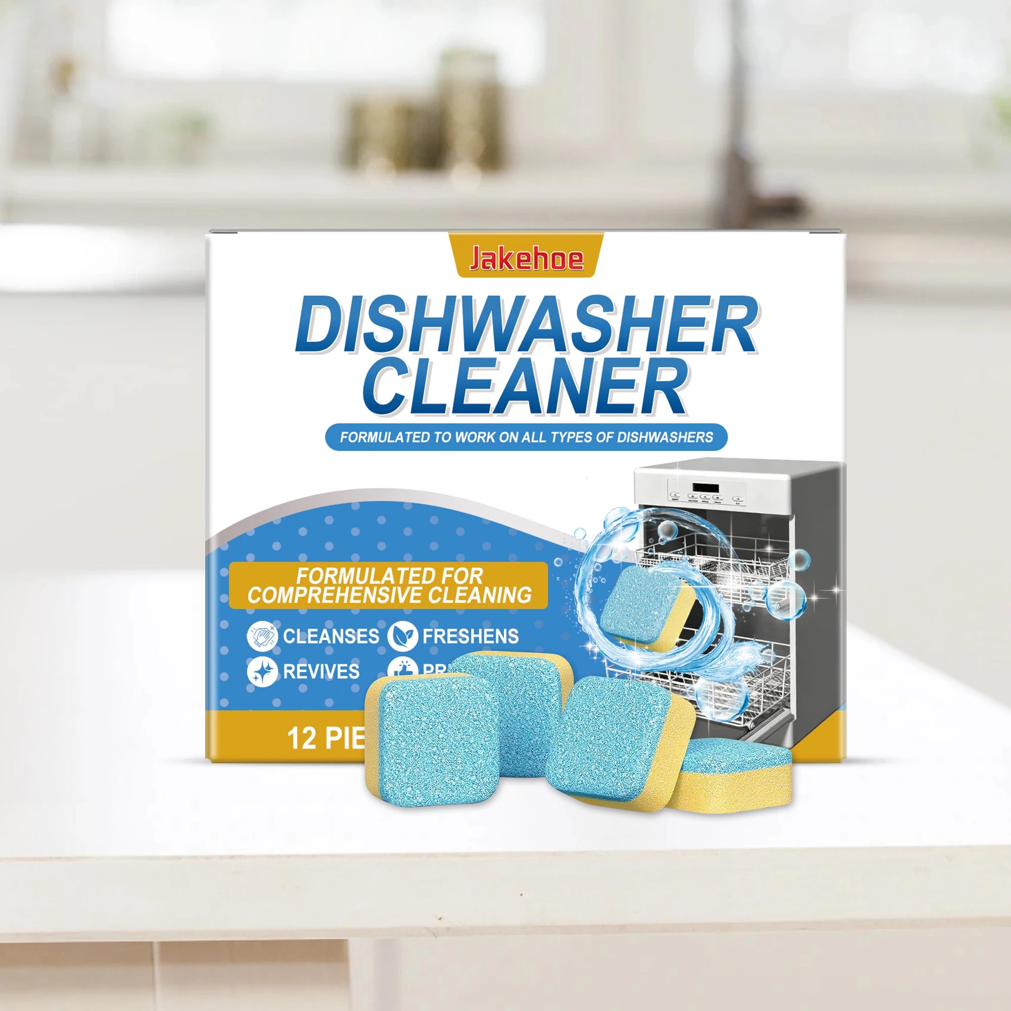 Dishwasher Cleaning Tablets Remove Residual Oil Stains Reduce Bacteria Eliminate Odors Dishwasher Cleaning Effervescent Tablets Qme