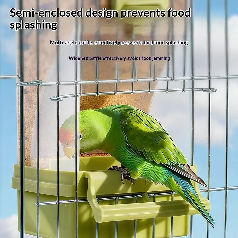 Trough Parrot Feeder Cage Accessories Bird Suppliestransparent Qme