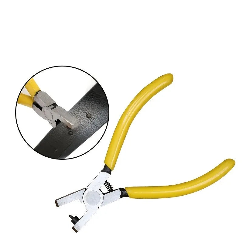 Manual Mini Hand Punch Tool Compact Leather DIY Crafting Belt Qme