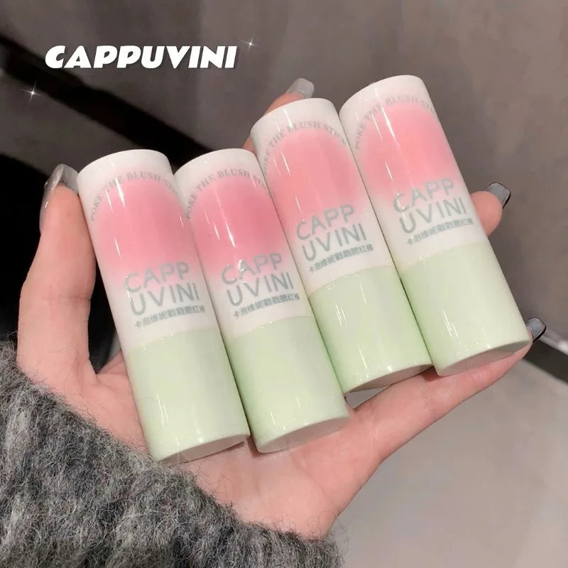 Cream Taro Pink Blush Stick Cute Rouge Face Orange Blue Purple Blusher Matte Low-saturation Makeup Cheek Stick Lasting Cosmetics Qme