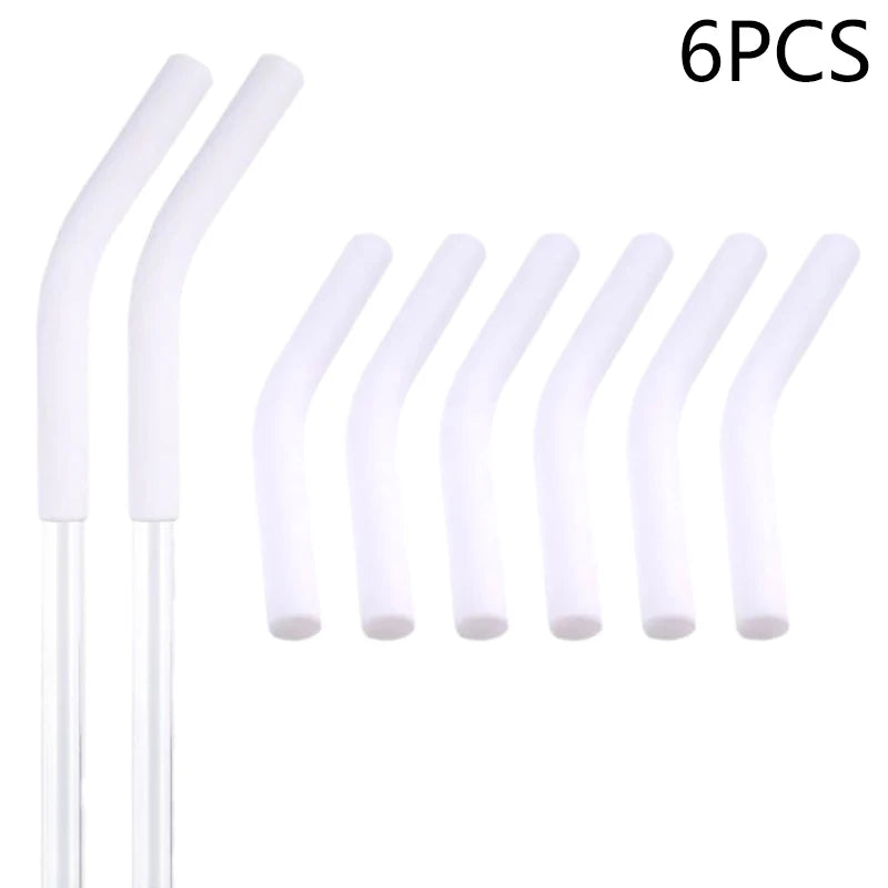 Soft Silicone Straw Covers Straws Tips Fit Wide Reusable Stainless Qme B